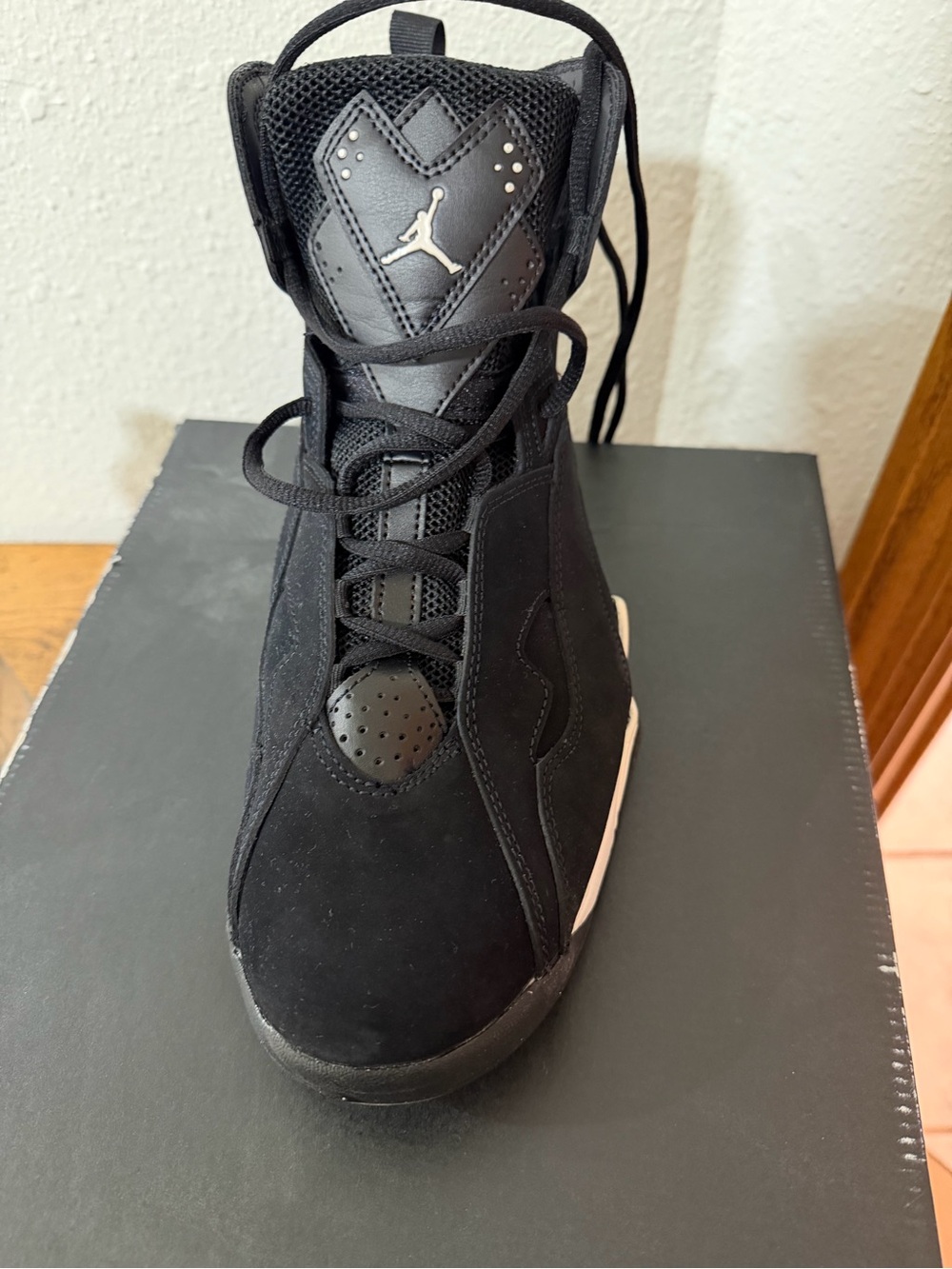 Jordan Women’s Black High-Top Sneakers with White Accent